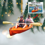 Custom Photo Ornament, Christmas Gift For Kayak Lover, Kayakers | Kayak