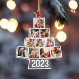 Dog Photo Christmas Tree Ornament, Personalized Acrylic Photo Mica Ornament, Birthday Gift For Dog Mom, Dog Dad, Dog Lover | Tree 4