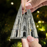 Custom Photo Ornament, Church Photo Ornament, Religious Ornament, Personalized Christmas Gifts for Pastor, Priest, Vicar, Jesus, God Lover | Church