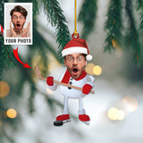 Custom Photo Ornament - Family Photo Ornament - Christmas, Birthday Gift For Family, Family Members, Mom, Dad, Husband, Wife | Snow