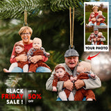 Custom Photo Ornament Santa Love You Perfect Gift for Family, Friends, Kids and Lover | Santa