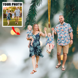 Custom photo Ornament - Personalized Photo Mica Ornament - Christmas Gift For Family Members | Family 3