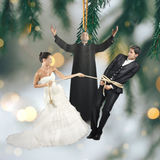 Custom Photo Ornament, Personalized Christmas Gifts for Religious Couple, Christian Wedding Ornament | Religious Couple