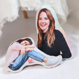 Personalized Photo Pillow, DIY Cushion, Custom Face Pillow,Funny Gift, Xmas Gift