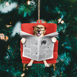 Custom Pet Photo Ornament - Christmas, Birthday Gift For Pet Mom, Pet Dad, Dog Mom, Dog Dad, Cat Mom, Cat Dad, Dog Parents | NewDO