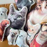 Custom Pet Photo Pillow, Custom Pet Memorial Pillow, Home Decoration, Custom Shaped Pillow, Funny Gift