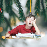 Custom Photo Ornament - Personalized Photo Mica Ornament -  Funny Photo Ornament - Christmas Gift For Family, Friends| Funny