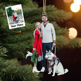 Custom Photo Ornament - Family With Dogs - Personalized Mica Ornament - Christmas Gift For  Dog Lovers, Dog Owners, Dog Mom, Dog Dad | Win