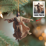 Custom Photo Ornament for God Lover - Perfect Gift for Christians, Family and Friends | Jesus 3