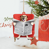 Custom Pet Photo Ornament - Christmas, Birthday Gift For Pet Mom, Pet Dad, Dog Mom, Dog Dad, Cat Mom, Cat Dad, Dog Parents | NewDO