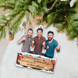 Custom photo Ornament - Personalized Photo Mica Ornament - Christmas Gift For Family, Friends | With You