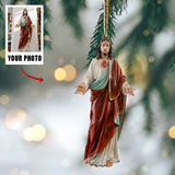 Custom Photo Ornament Gifts for Christians, Family and Friends - Personalized Christmas Gifts | Jesus 2