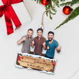 Custom photo Ornament - Personalized Photo Mica Ornament - Christmas Gift For Family, Friends | With You