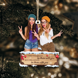 Custom photo Ornament - Personalized Photo Mica Ornament - Christmas Gift For Family, Friends, Besties | With You