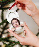 Custom Photo Ornament - Personalized Photo Mica Ornament - Gift For Family Member - Funny Christmas Moments | NewF