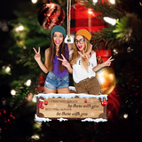 Custom photo Ornament - Personalized Photo Mica Ornament - Christmas Gift For Family, Friends, Besties | With You