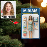 Turn Your Photo into an Action Figure - Custom Photo Ornament Toy Box Portrait | Teacher