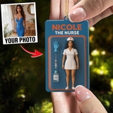 Turn Your Photo into an Action Figure - Custom Photo Ornament Toy Box Portrait | Nurse