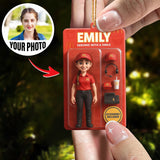 Turn Your Photo into an Action Figure - Custom Photo Ornament Toy Box Portrait | Fast Food Worker
