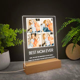 Personalized photo gifts for mom, Custom family photo collage night light, Best mom ever gift, Unique mom gift, First mothers day | Light Photo
