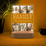 Personalized LED Night Light Gift for Father, Custom Night Ligth Home Decor,Led Photo Plaque Room Decor, Valentines Gifts, Couple Gifts | Light Photo