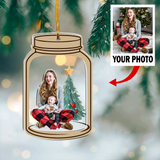 Customized Your Photo Ornament - Personalized Photo Mica Ornament - Christmas Gifts For Bestie, Sister, family, couple | Final