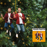 Customized Photo Ornament I Love Being A Hunter - Personalized Photo Mica Ornament - Christmas Gift For Hunting Lovers, Hunter | NB Hunting