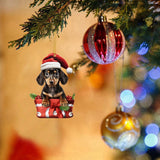 Custom Photo Ornament, Christmas Pet Ornament, Christmas Gift For Pet Lover | Dog Hat