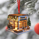 Customized Book Store Ornament, Bookshelves Ornaments, Gifts for Book Lovers, Book Worms, Gift for Librarian | Bookshelves