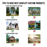 Personalized Photo Mica Ornament - Customized Your Photo Ornament - House Ornament Christmas | Home